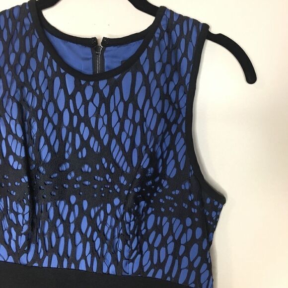 Robert Rodriguez Sz 0 Black Blue Dress - Picture 1 of 8